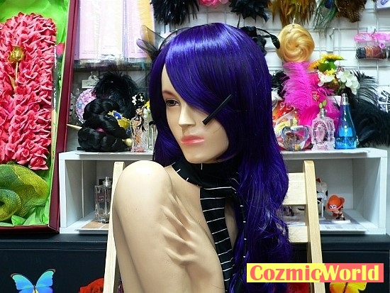 創作品] 黒+紫のツートンカラー75センチ - コスプレ衣装・ウィッグ