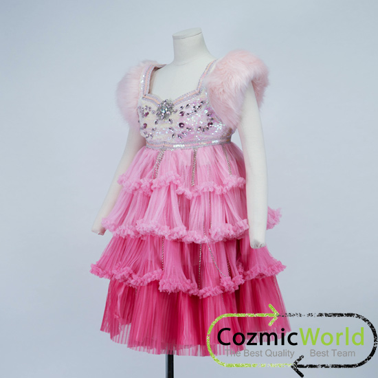 コスプレ製作　かわいいドレス　ピンクドレス　コスプレ衣装　オーダーメイド